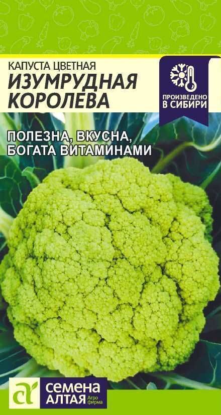 КАПУСТА ЦВЕТНАЯ ИЗУМРУДНАЯ КОРОЛЕВА/СЕМ АЛТАЯ/ 0,3 ГР.