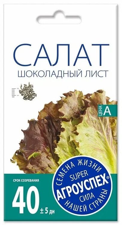 "Салат Шоколадный лист", 0,5 г. АГРОУСПЕХ